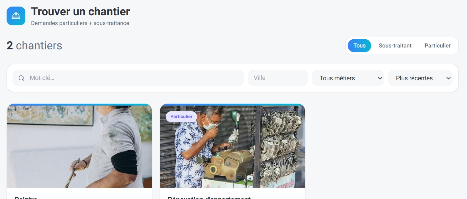 Marketplace & Mise en relation